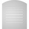 Ekena Millwork Arch Top Surface Mount PVC Gable Vent: Non-Functional, w/ 3-1/2"W x 1"P Standard Frame, 24"W x 26"H GVPAR24X2601SN - alternate 3